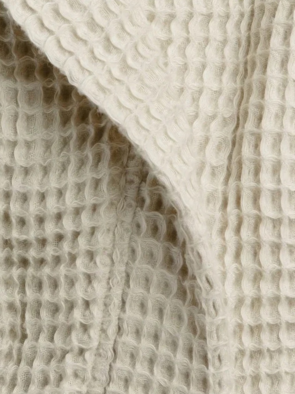 Parachute Waffle Robe - Natural Cream size L - Picture 4 of 6